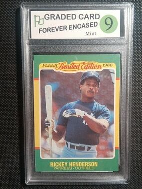1986 Fleer Limited Edition Baseball Superstars - Rickey Henderson #23 GM-MT